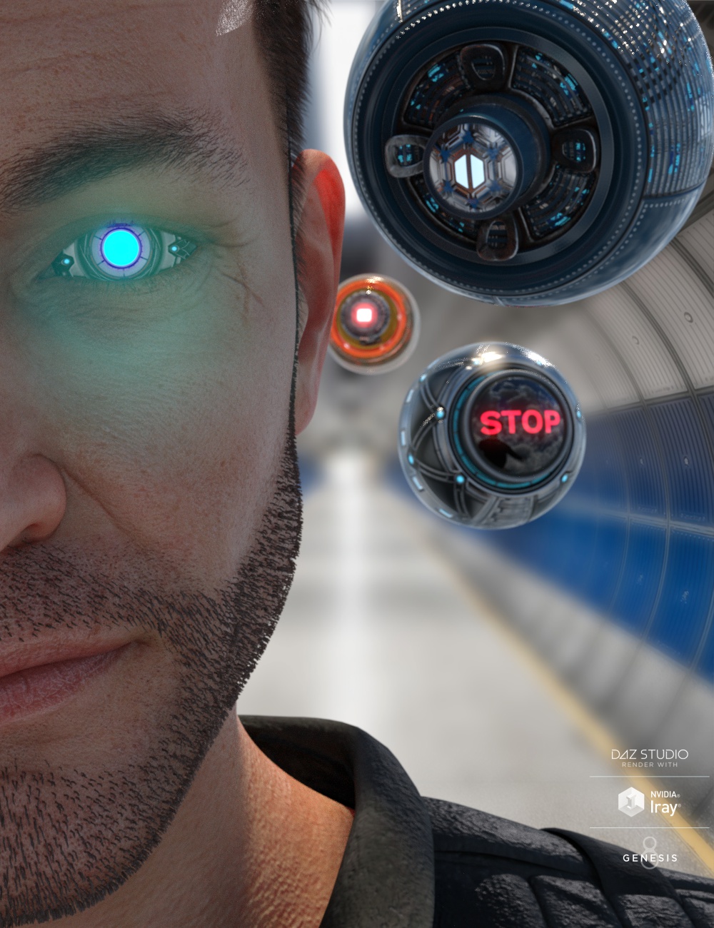 Cybernetic Eyes and Drones Textures Cybernetic Eyes and Drones Textures by: 3D-GHDesignSade, 3D Models by Daz 3D