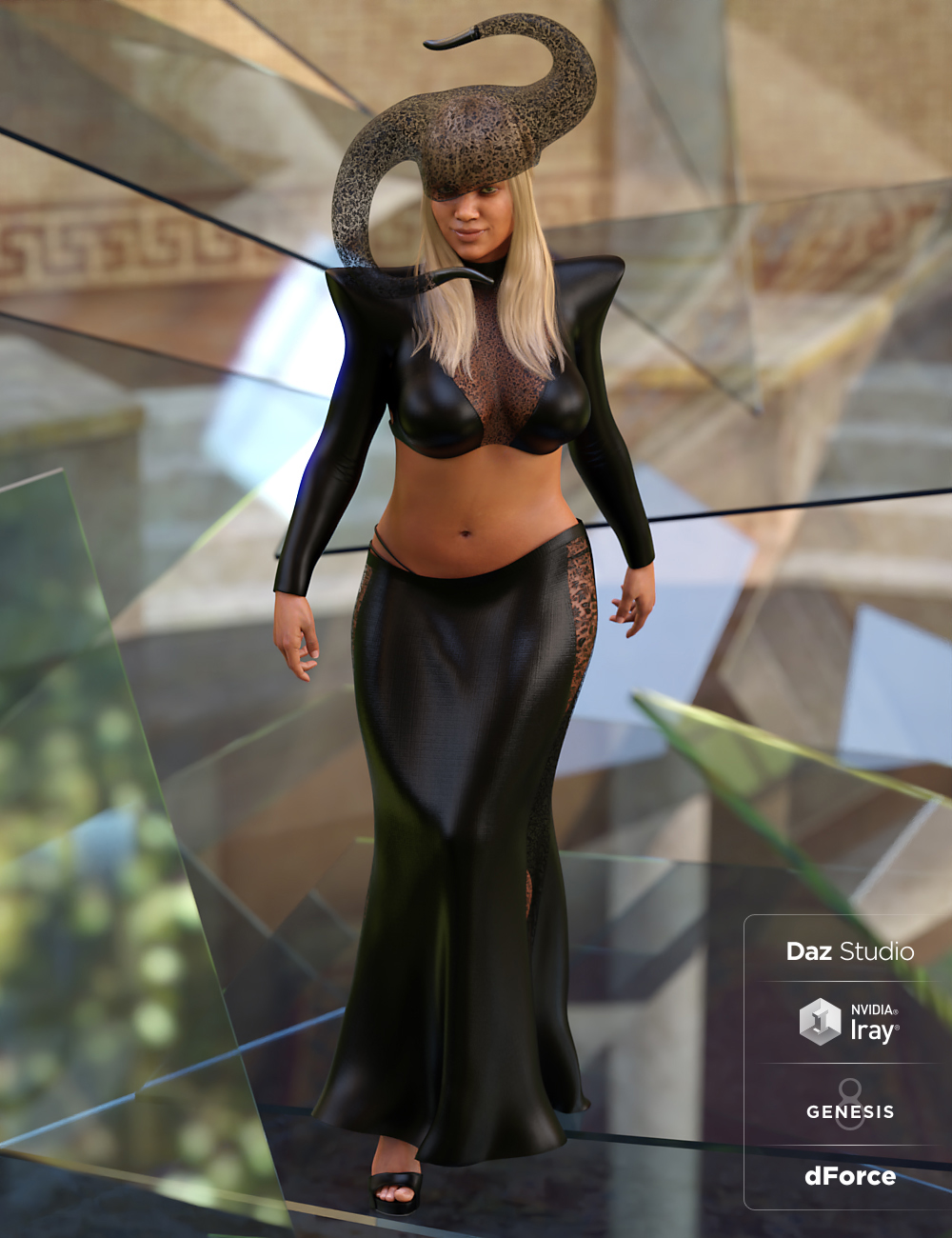 dForce Cornibus Outfit for Genesis 8 Female(s)