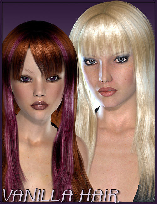 Vanilla Hair by: Valea, 3D Models by Daz 3D