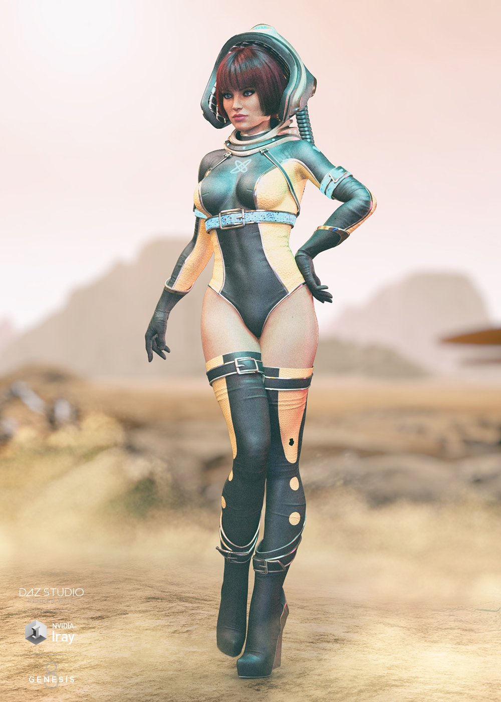 Dark-Space Outfit Textures by: HM, 3D Models by Daz 3D