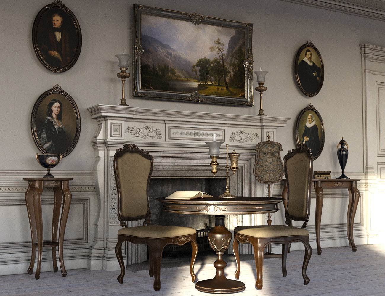 Victorian Decor 2 Iray by: LaurieS, 3D Models by Daz 3D