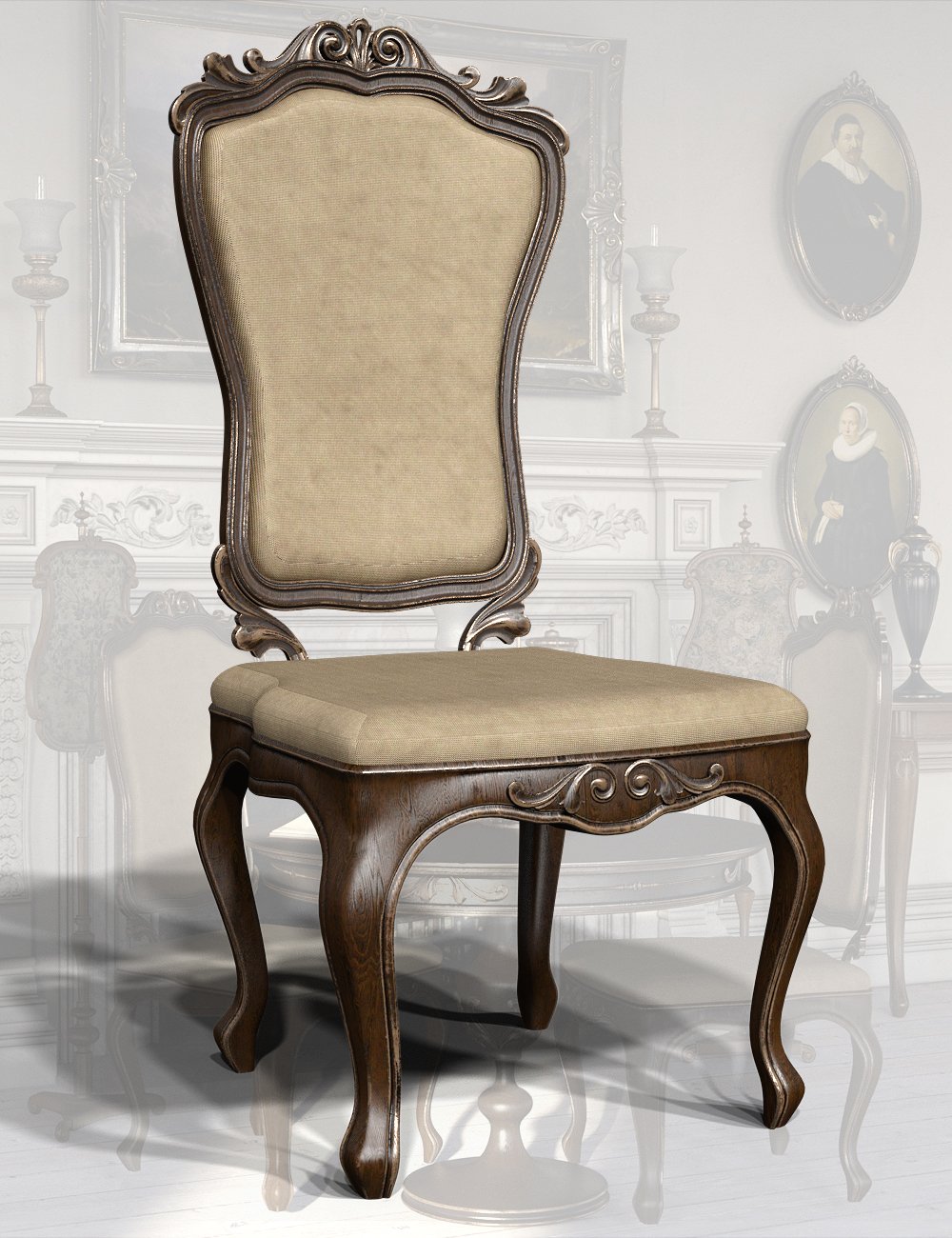 Victorian Decor 2 Iray by: LaurieS, 3D Models by Daz 3D