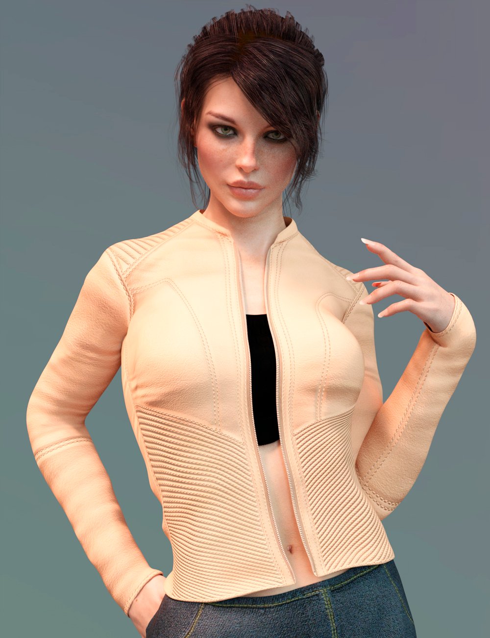 X-Fashion Slim Fit Jacket for Genesis 8 Female(s) | Daz 3D