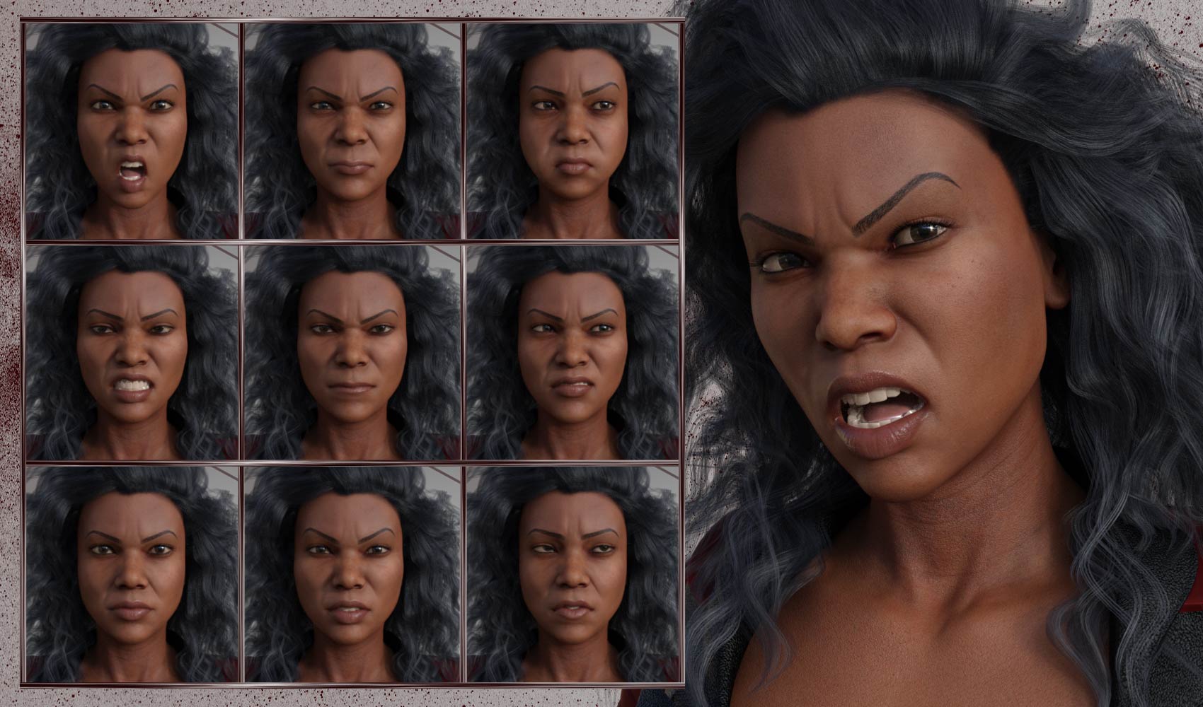 Just Attitude - Expressions for Genesis 8 Female and Latonya 8 by: JWolf, 3D Models by Daz 3D