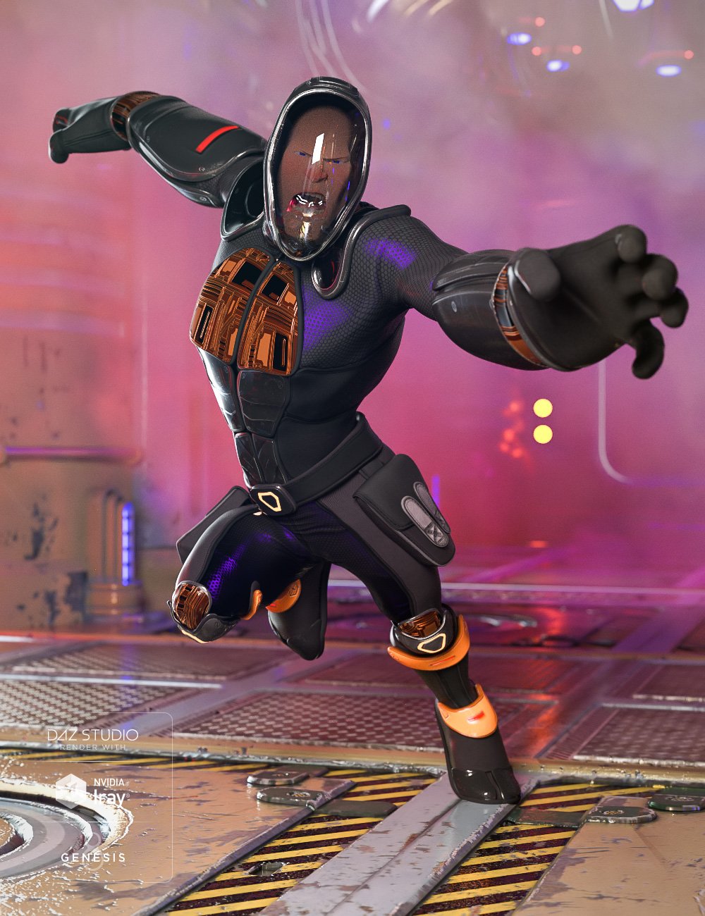 Sci-fi Ninja Outfit for Genesis 8 Male(s) Sci-fi Ninja Outfit for Genesis 8 Male(s) by: DemianYura, 3D Models by Daz 3D
