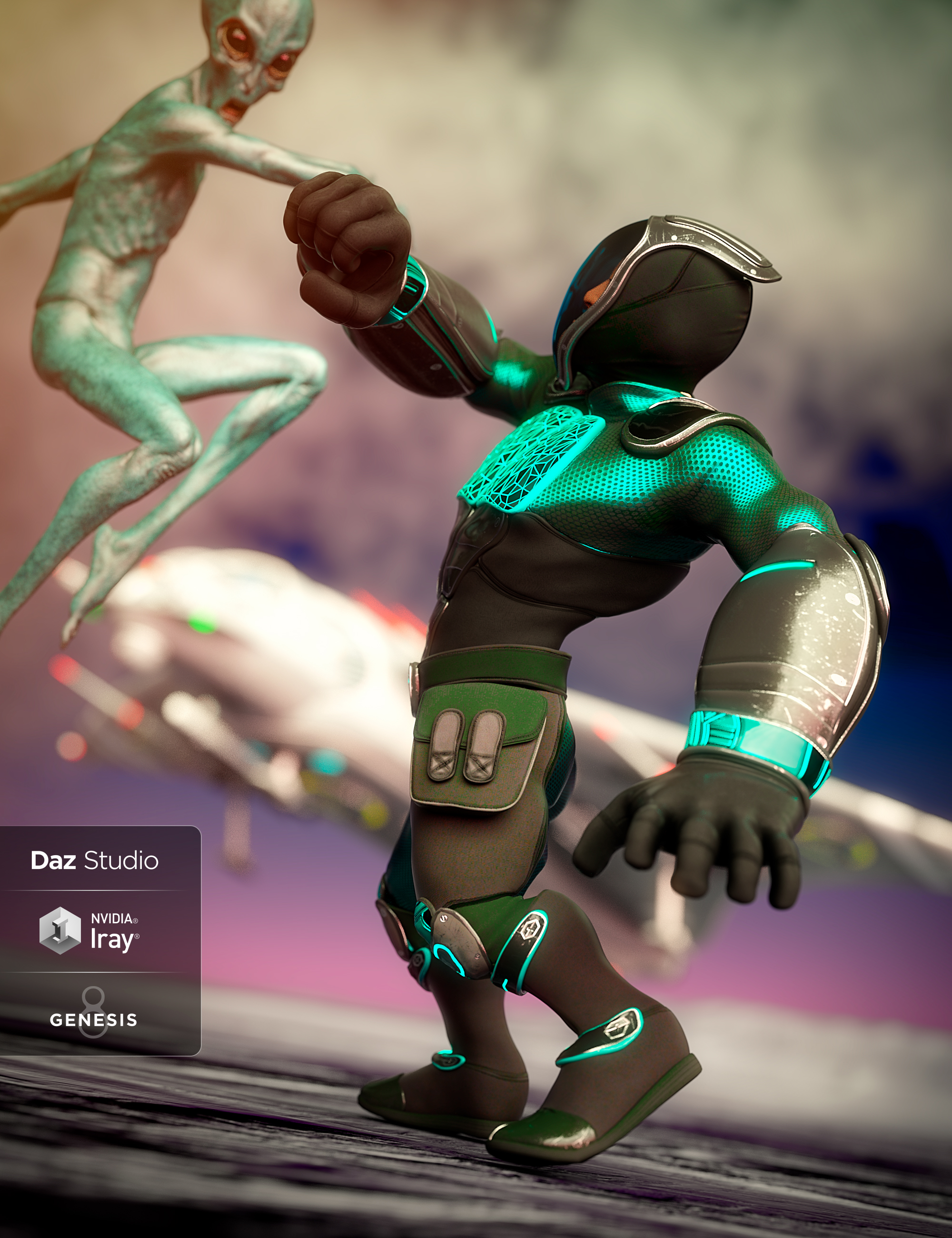 Sci-fi Ninja Outfit Textures Sci-fi Ninja Outfit Textures by: Demian, 3D Models by Daz 3D