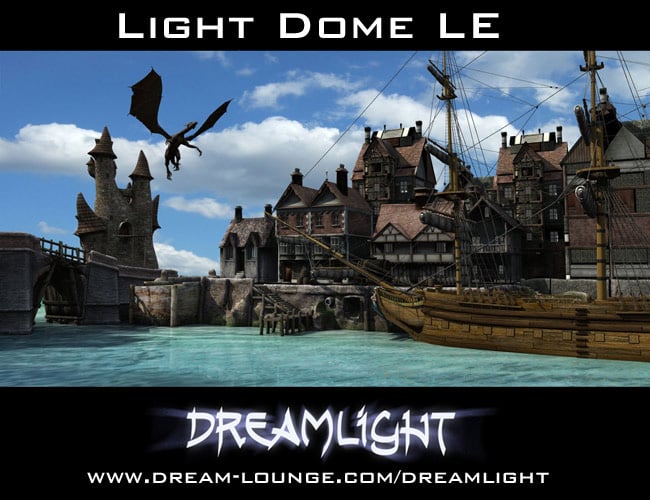 Light Dome LE for D|S by: Dreamlight, 3D Models by Daz 3D