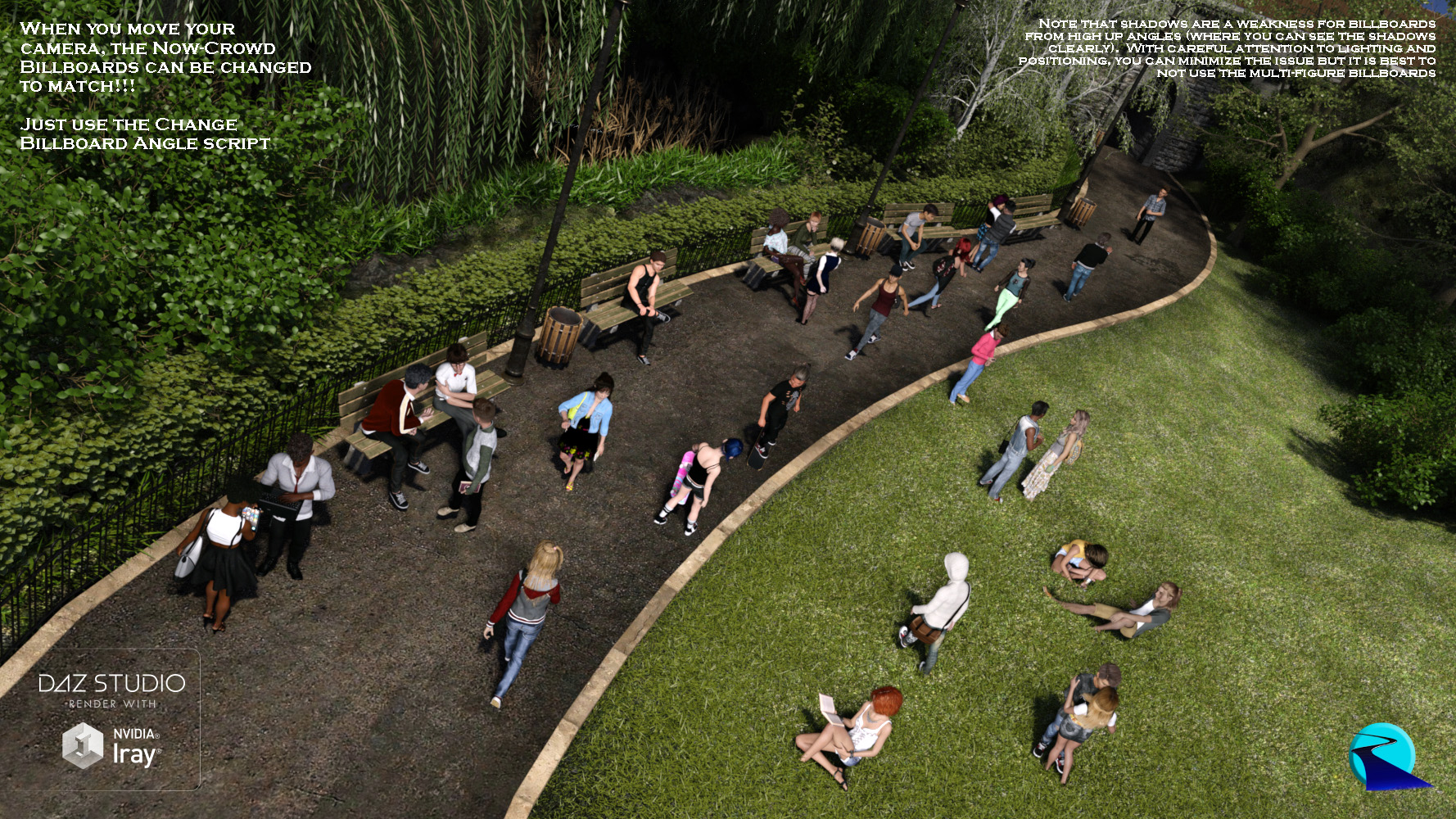 Now-Crowd Billboards - School Life by: RiverSoft Art, 3D Models by Daz 3D
