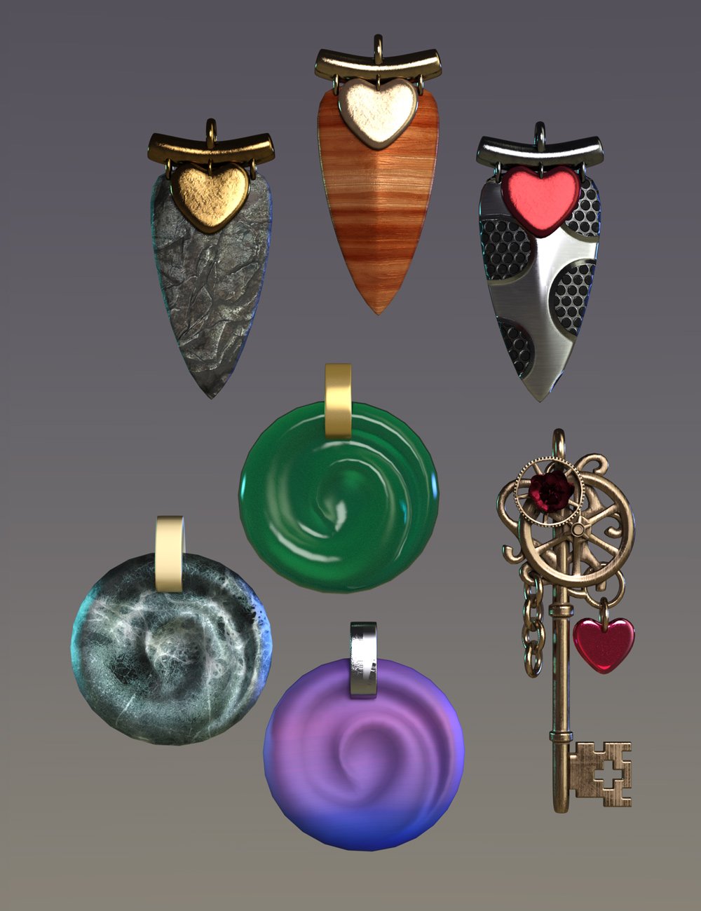 dForce Necklace Merchant Resource Daz 3D