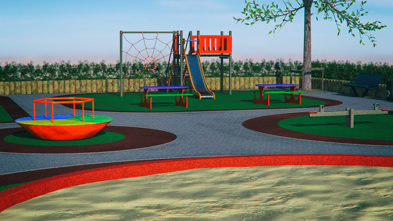 Children Outdoor Playground by: Mely3D, 3D Models by Daz 3D