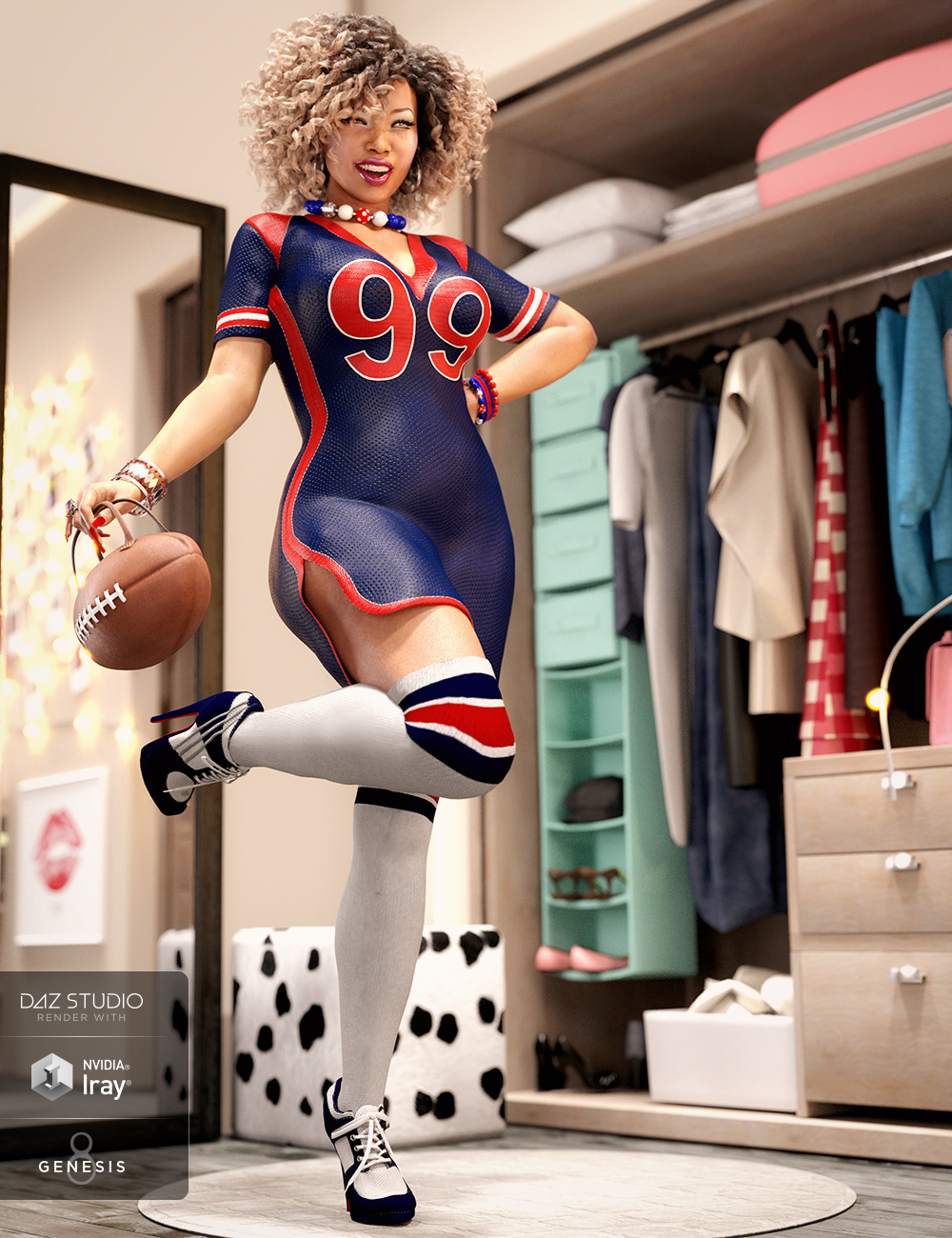 Sports Diva Outfit for Genesis 8 Female(s)