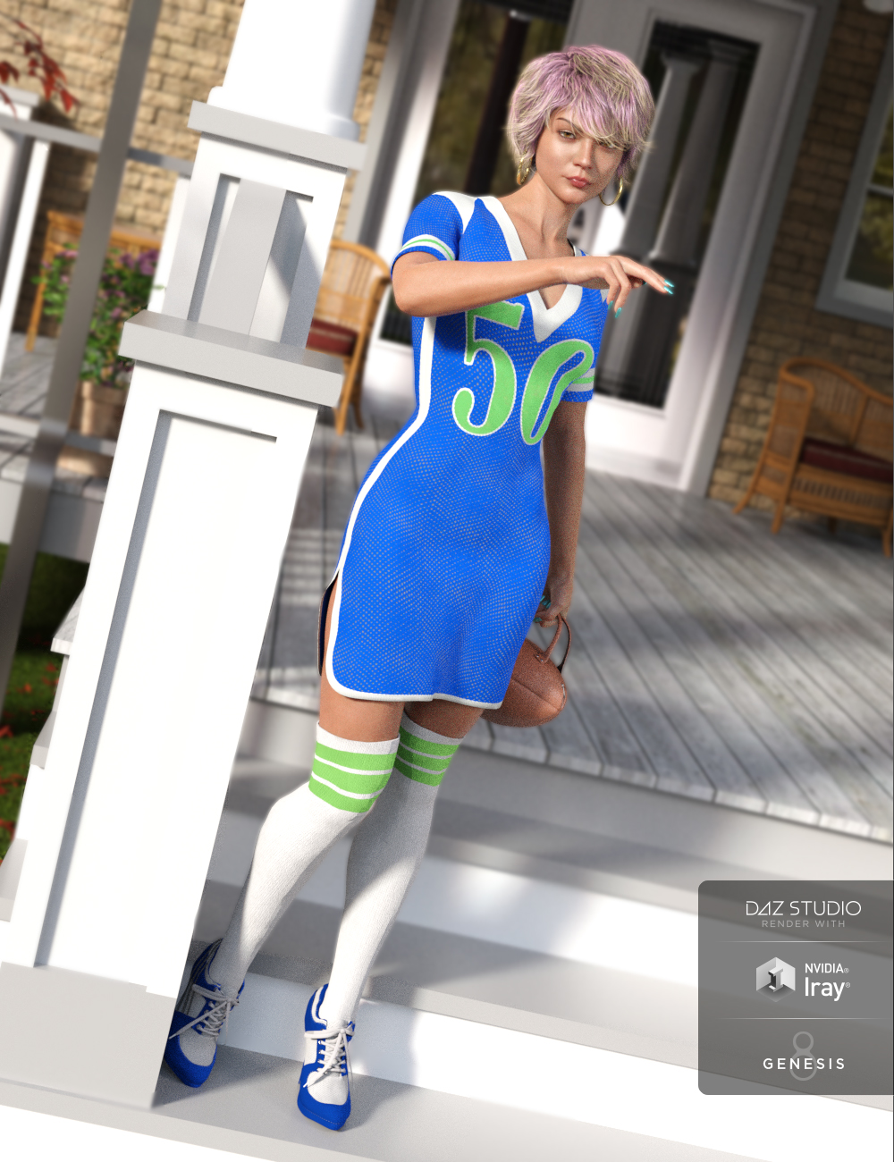 Sports Diva Outfit Textures by: Anna Benjamin, 3D Models by Daz 3D