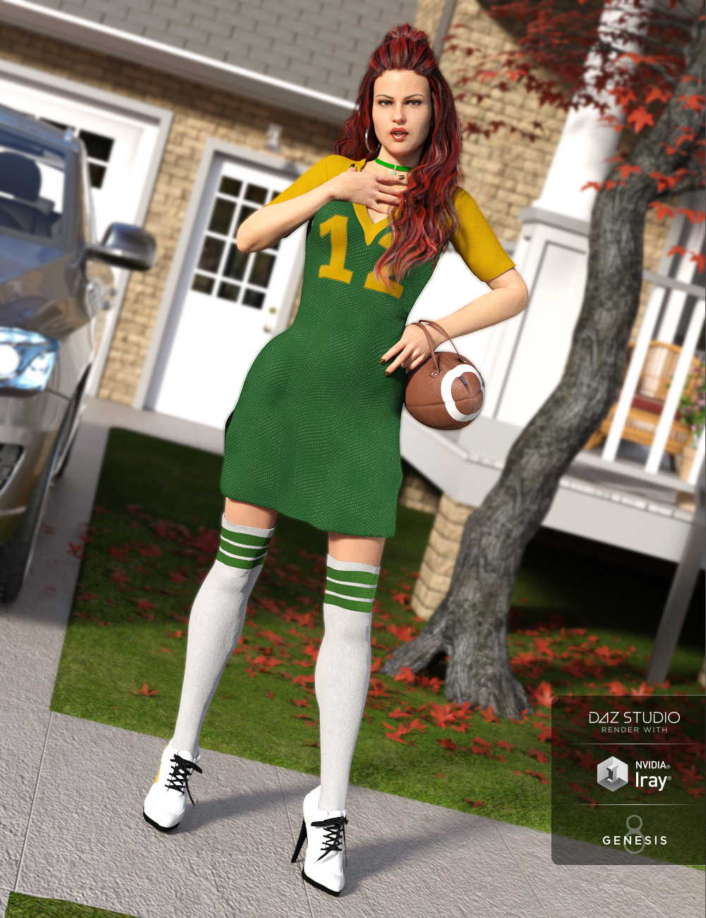 Sports Diva Outfit Textures by: Anna Benjamin, 3D Models by Daz 3D