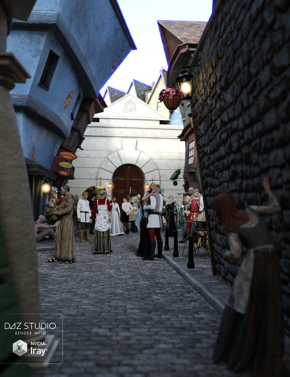Fantastic Fantasy Street by: Mely3D, 3D Models by Daz 3D