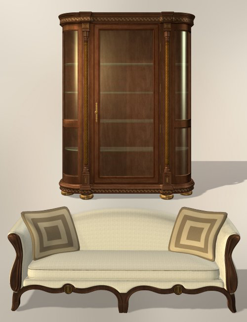 Dream Home: Foyer and Living Room Furniture -- London by: , 3D Models by Daz 3D