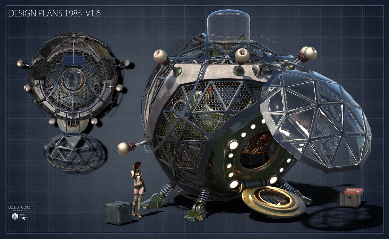 Steampunk Time Machine by: David BrinnenForbiddenWhispers, 3D Models by Daz 3D