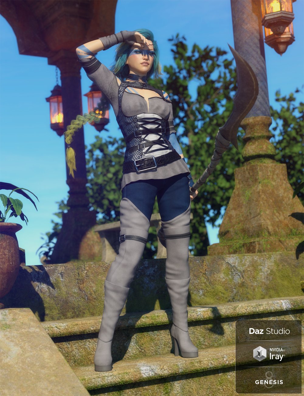 Woodland Rogue Outfit Textures Woodland Rogue Outfit Textures by: Mely3D, 3D Models by Daz 3D