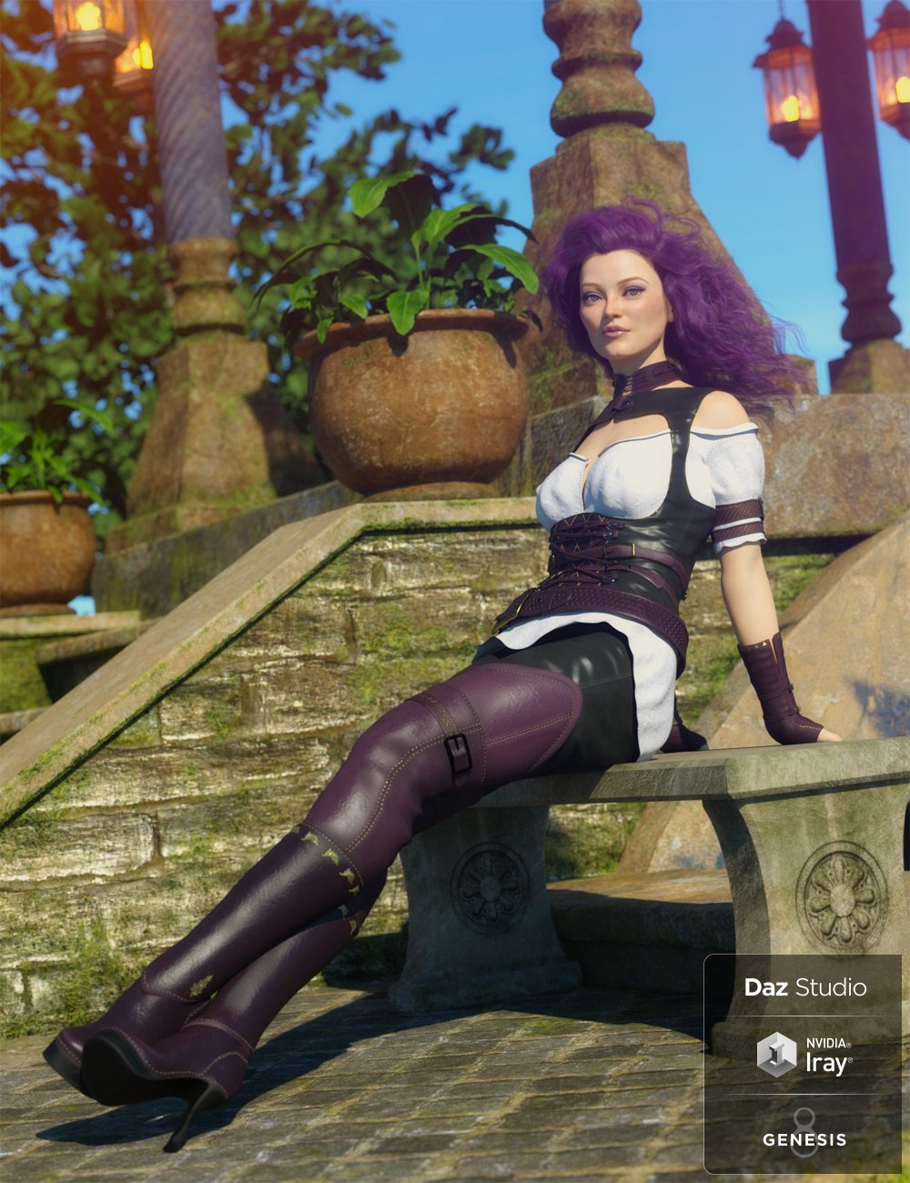 Woodland Rogue Outfit Textures Woodland Rogue Outfit Textures by: Mely3D, 3D Models by Daz 3D