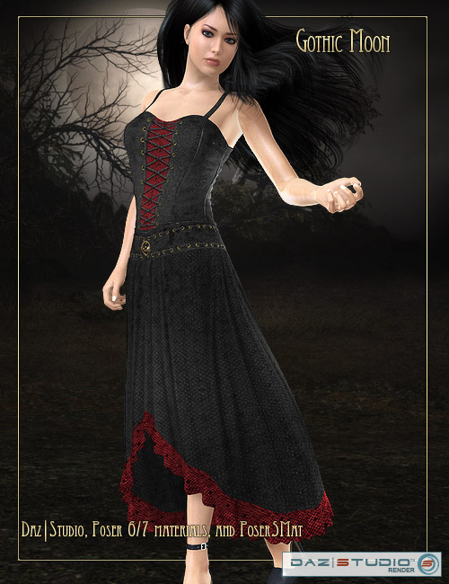 Gothic Moon by: LaurieS, 3D Models by Daz 3D