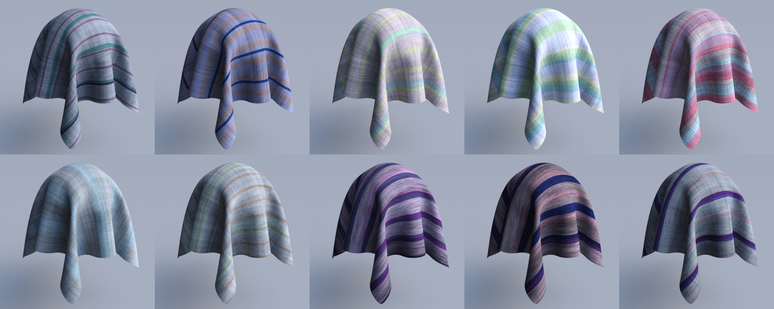 Gingham and Stripes Iray Shaders by: JGreenlees, 3D Models by Daz 3D