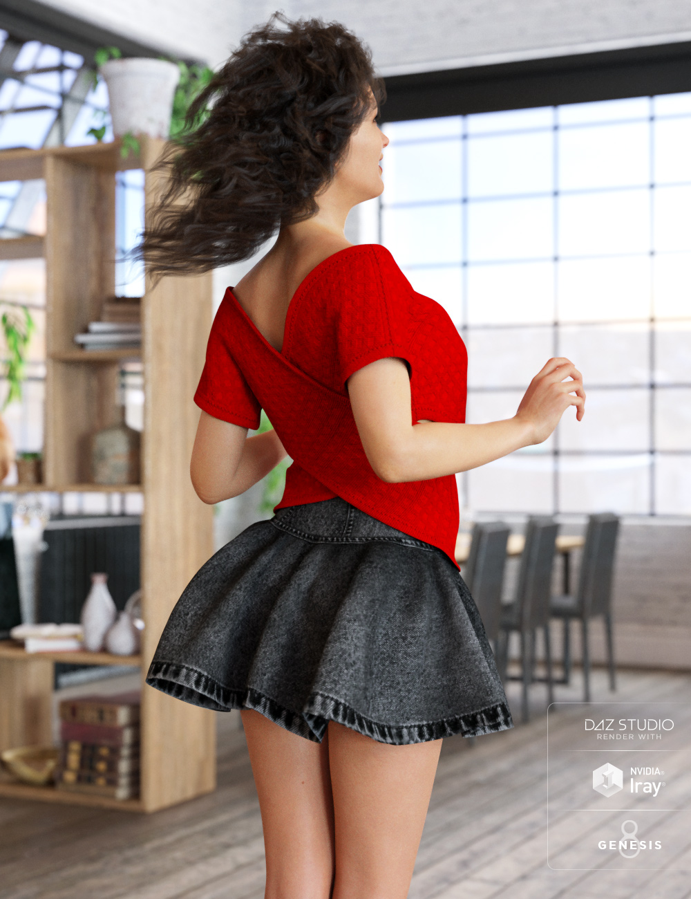 dForce Summer X Dress for Genesis 8 Female(s) by: Cute3D, 3D Models by Daz 3D