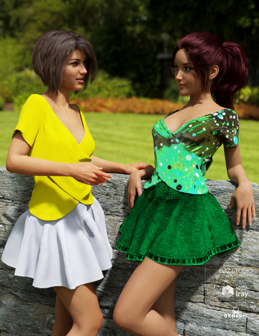 dForce Summer X Dress for Genesis 8 Female(s) by: Cute3D, 3D Models by Daz 3D