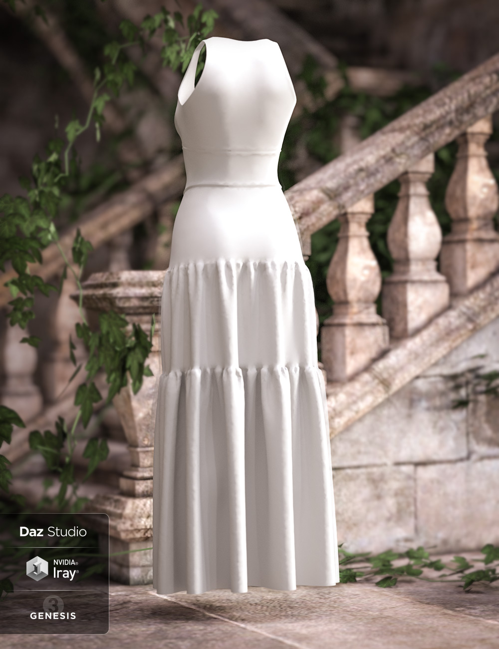 Darling Dress for Genesis 3 and 8 Female(s) by: Aave NainenPoisenedLilyRavnheart, 3D Models by Daz 3D
