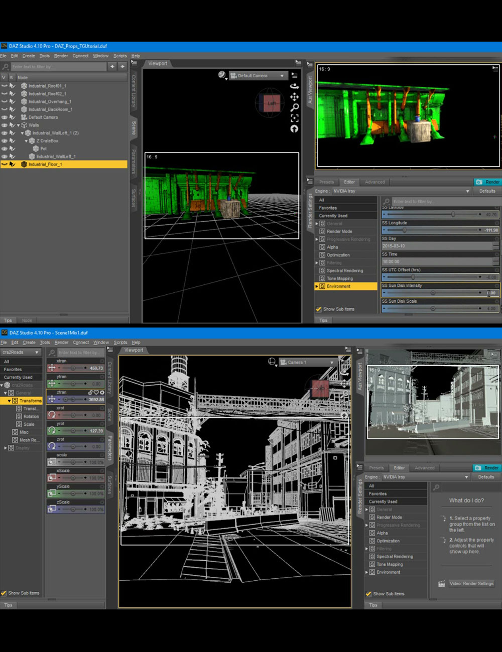 Prop Blending Blueprint - Video Tutorial by: Dreamlight, 3D Models by Daz 3D