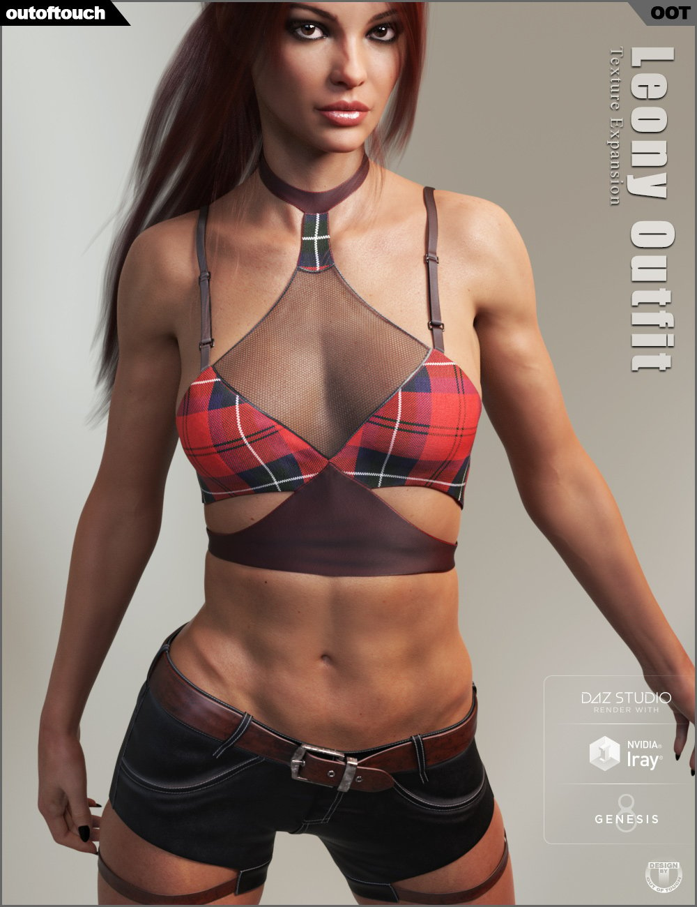 Leony Outfit Texture Expansion by: outoftouch, 3D Models by Daz 3D