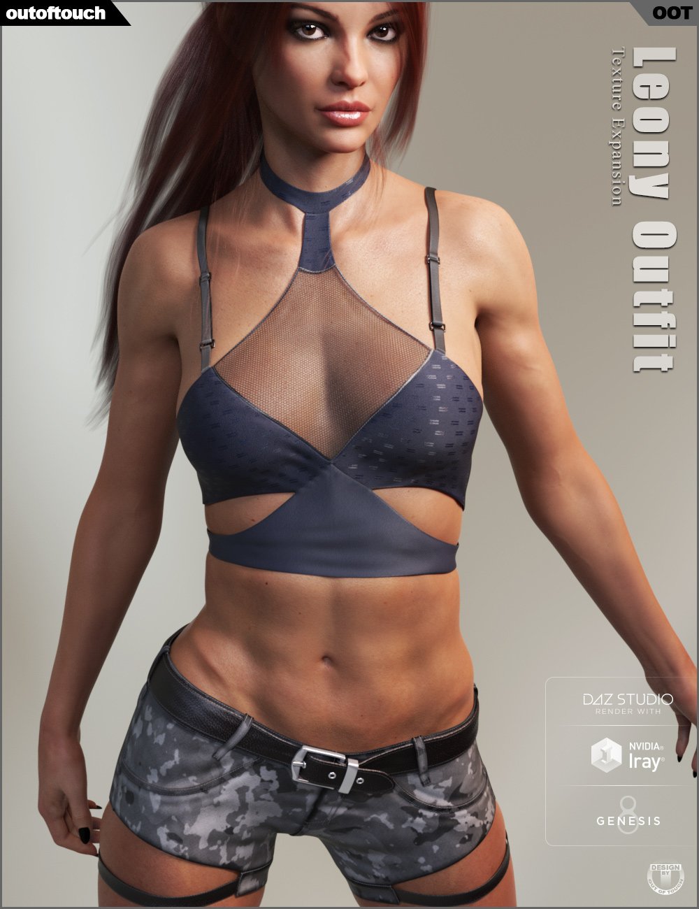 Leony Outfit Texture Expansion by: outoftouch, 3D Models by Daz 3D