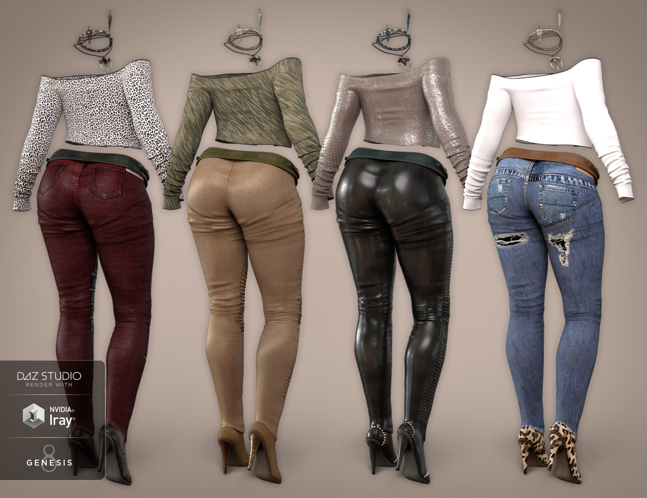 dForce Panthera Outfit Textures by: Arien, 3D Models by Daz 3D