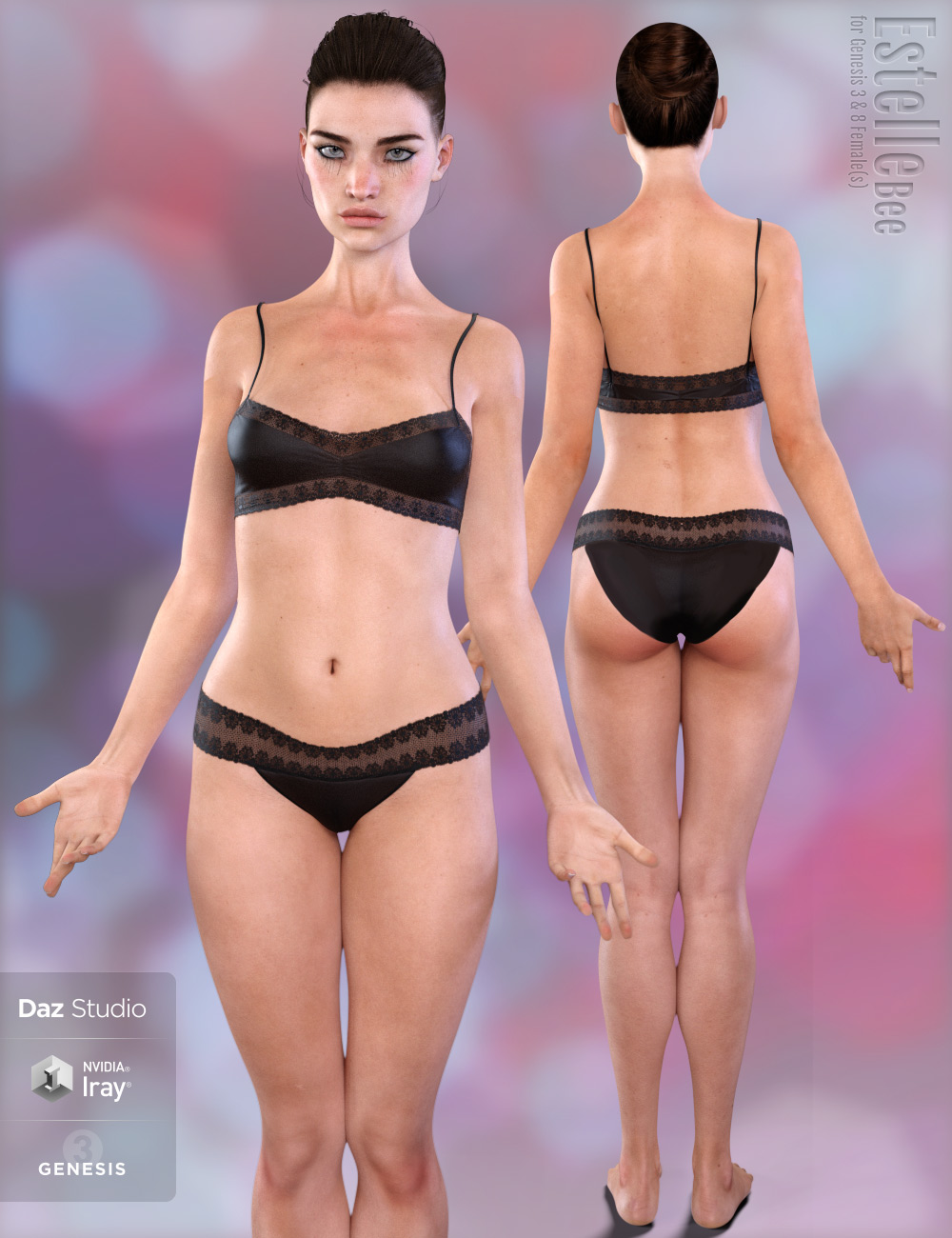 Estelle Bee for Genesis 3 and 8 Female Estelle Bee for Genesis 3 and 8 Female by: Eichhorn Art, 3D Models by Daz 3D