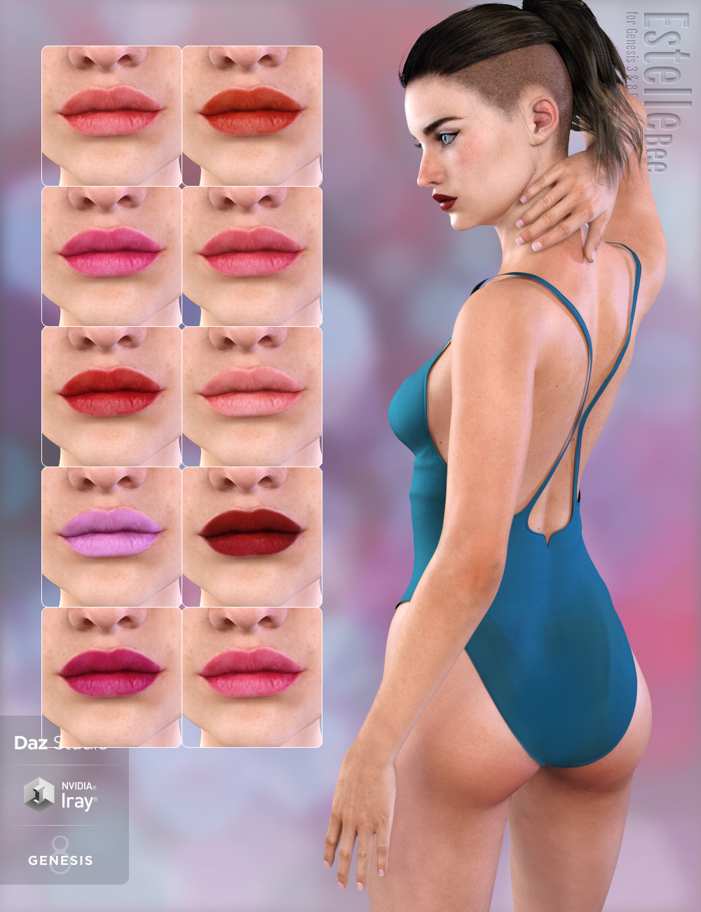Estelle Bee for Genesis 3 and 8 Female by: Eichhorn Art, 3D Models by Daz 3D