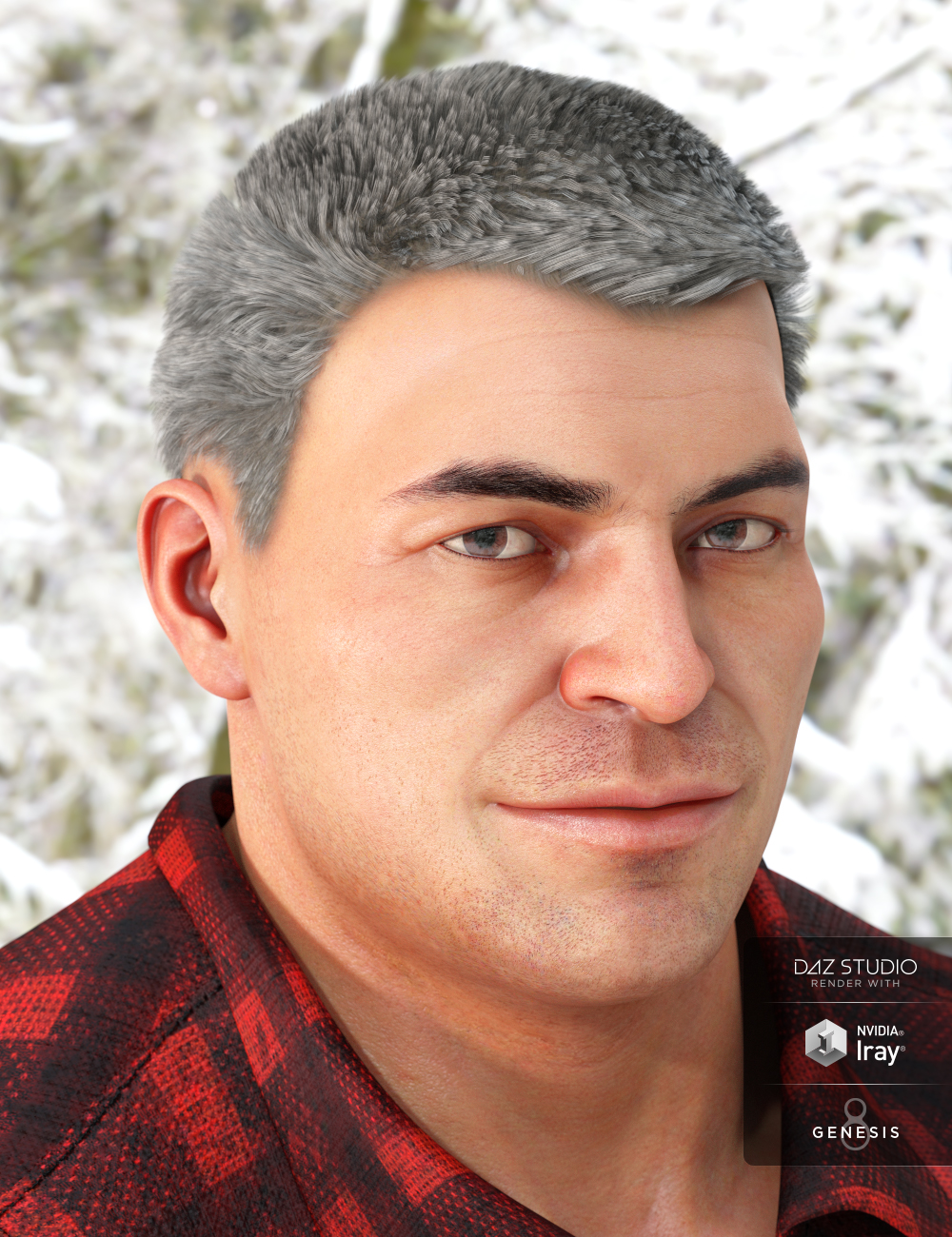 Greyson Hair for Genesis 8 and 3 Male(s)