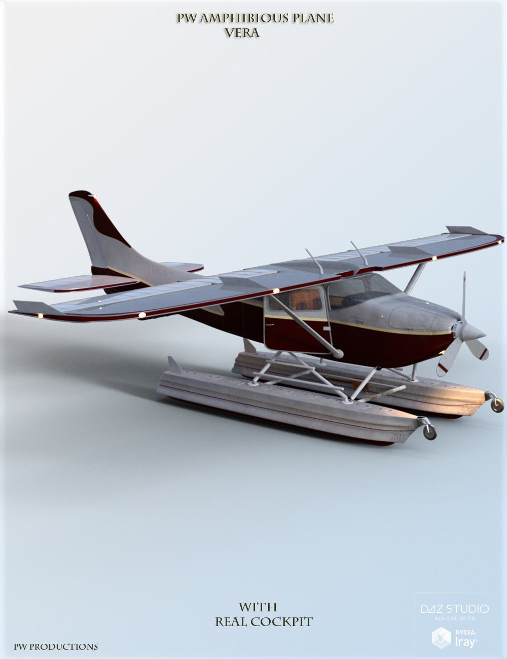 PW Amphibious Plane Vera by: PW Productions, 3D Models by Daz 3D