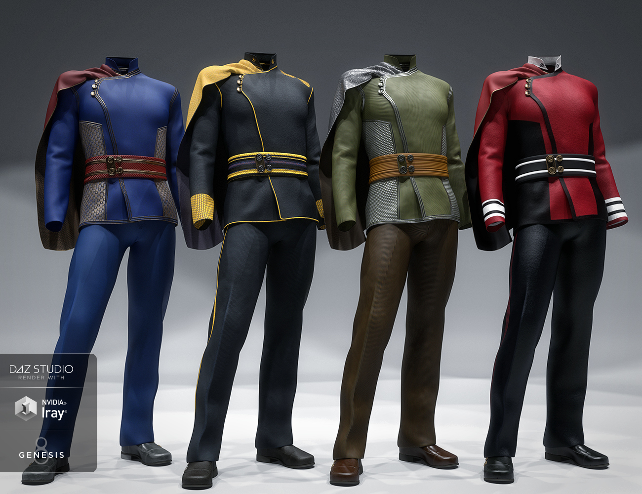 dForce Fleet Commander Outfit Textures by: Moonscape GraphicsSade, 3D Models by Daz 3D