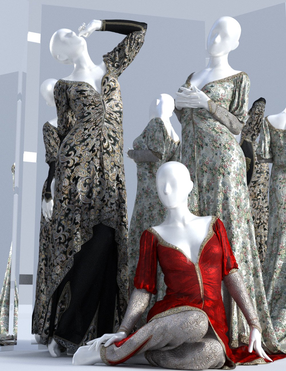 dForce Duchess Dress Textures by: Sshodan, 3D Models by Daz 3D