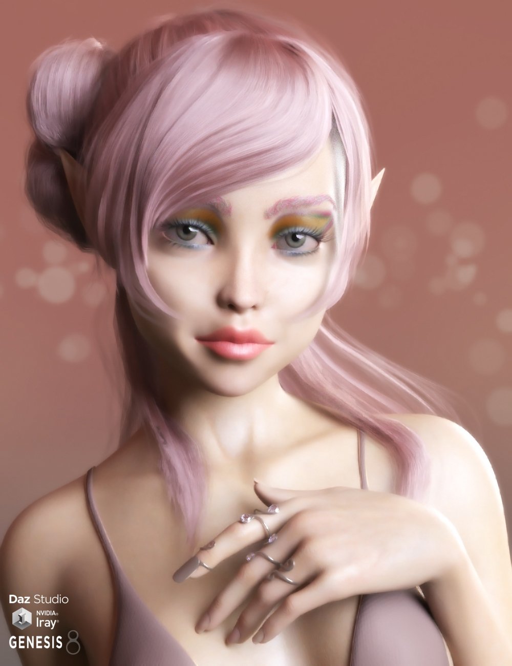 Amaryllis for Genesis 8 Female by: 3ansonHallowed Sylph, 3D Models by Daz 3D