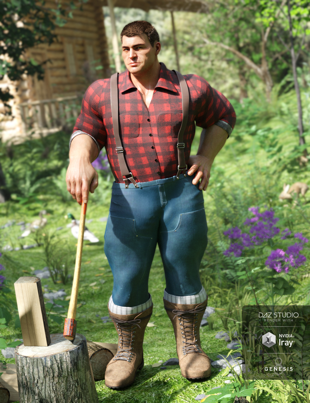 Lumberjack Outfit for Genesis 8 Male(s)