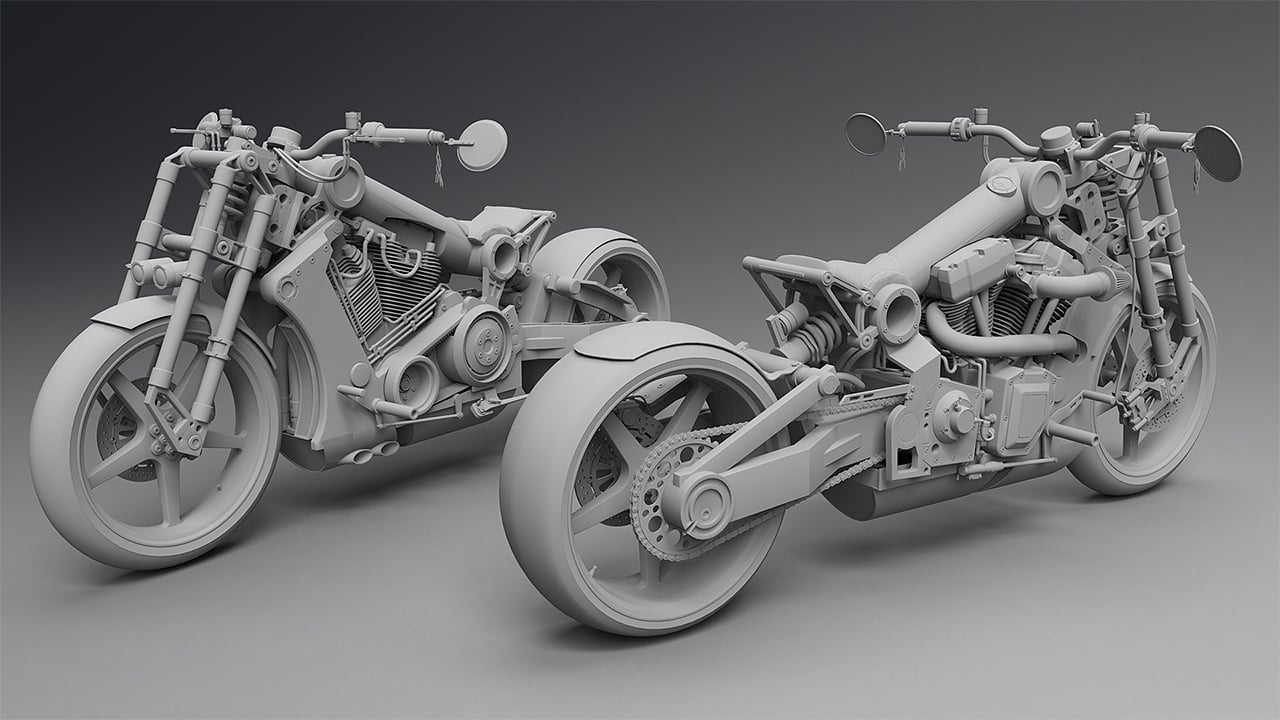 Street Bike CF120 by: Mely3D, 3D Models by Daz 3D