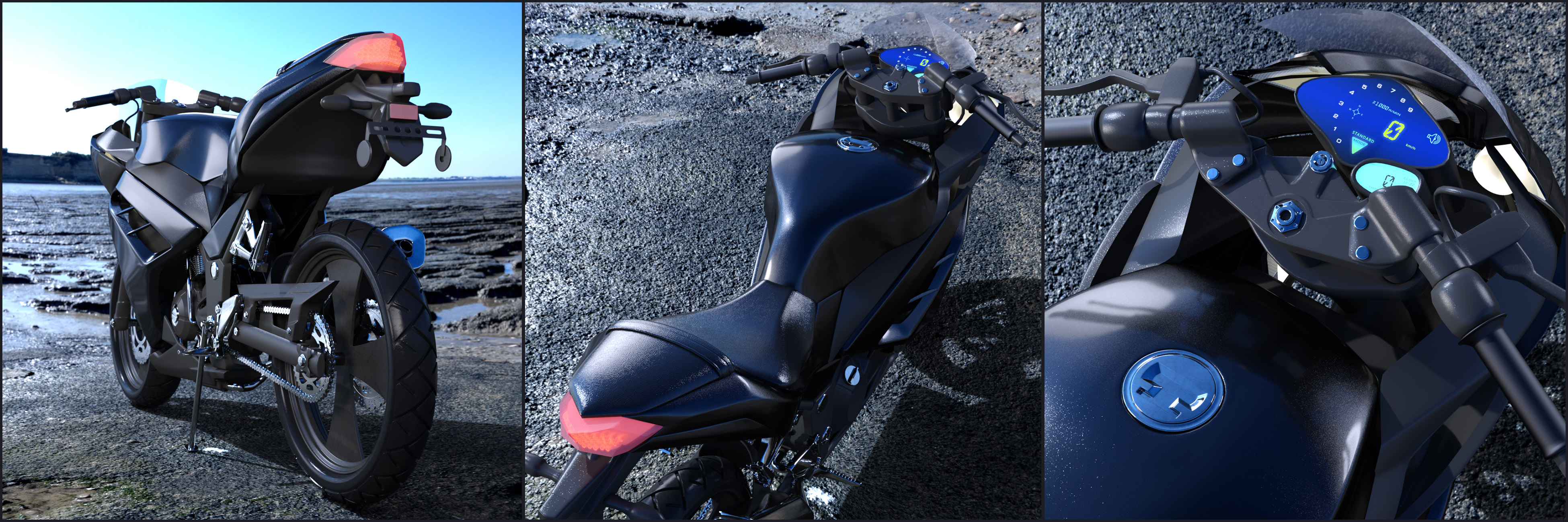 Z Sport Motorbike and Poses for Genesis 3 and 8 by: Zeddicuss, 3D Models by Daz 3D