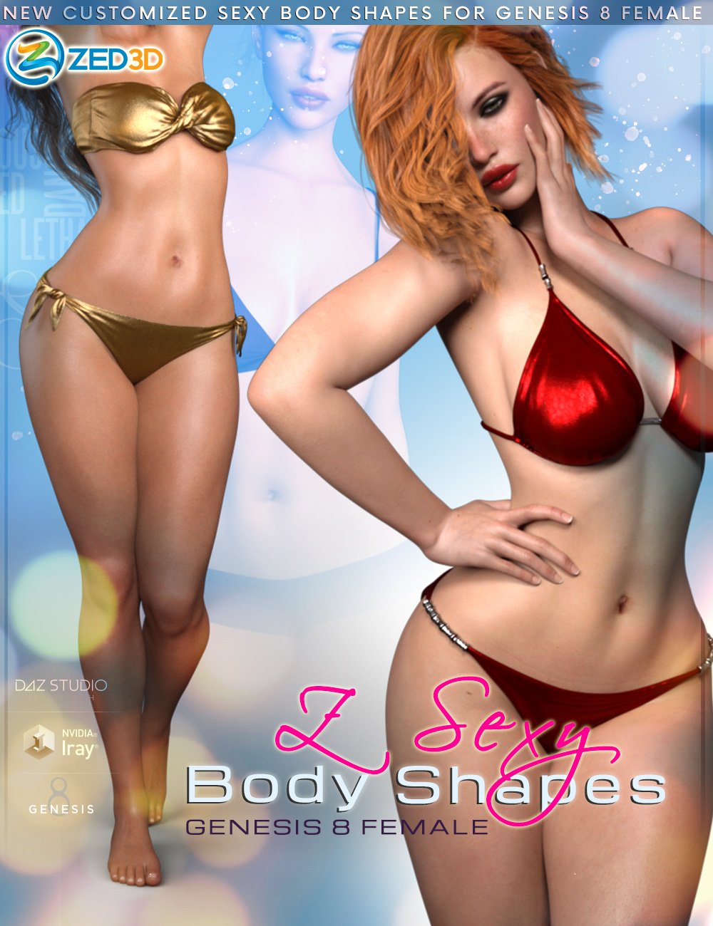 Z Sexy Body Shapes for Genesis 8 Female by: Zeddicuss, 3D Models by Daz 3D