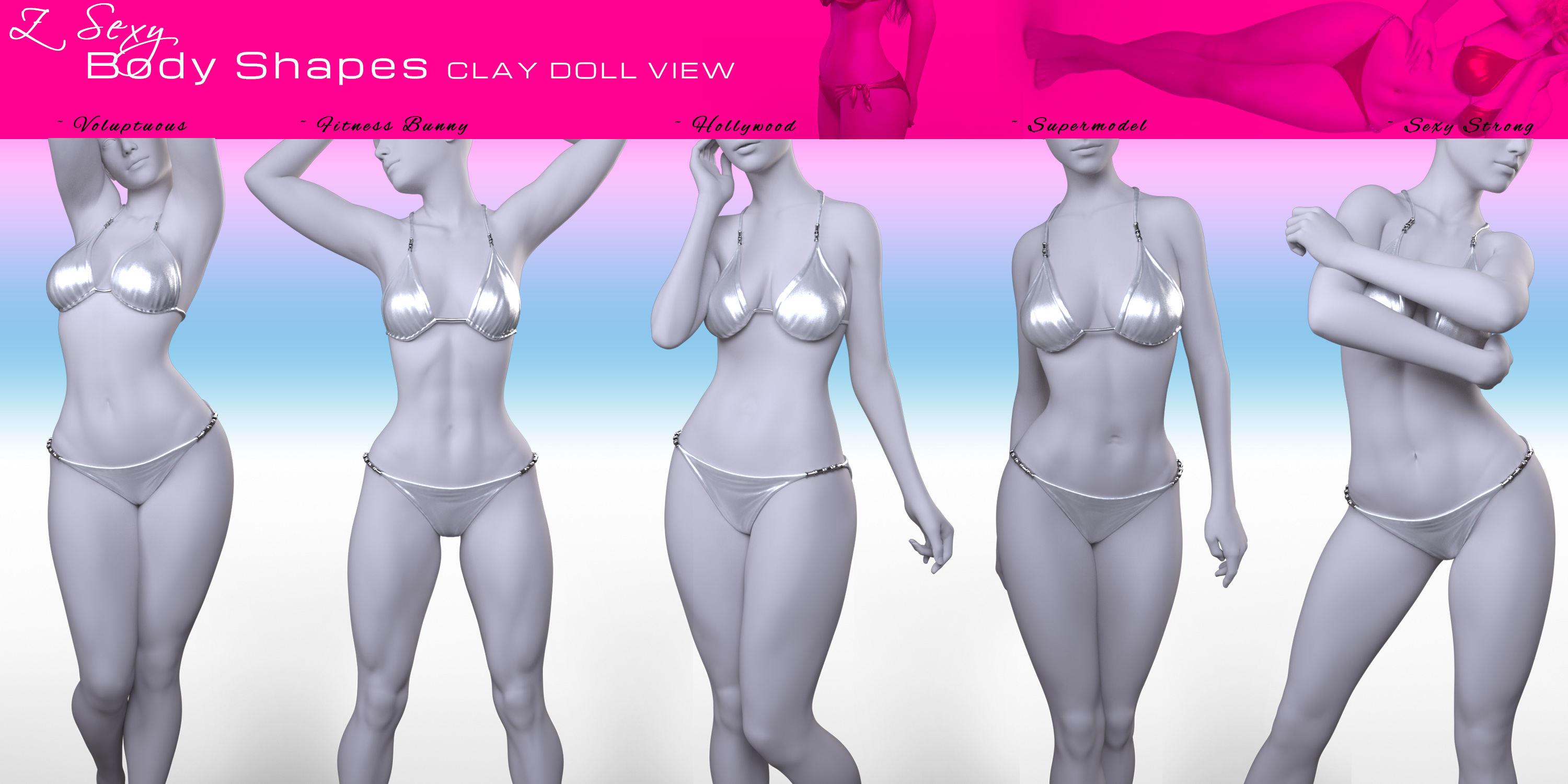 Z Sexy Body Shapes for Genesis 8 Female by: Zeddicuss, 3D Models by Daz 3D