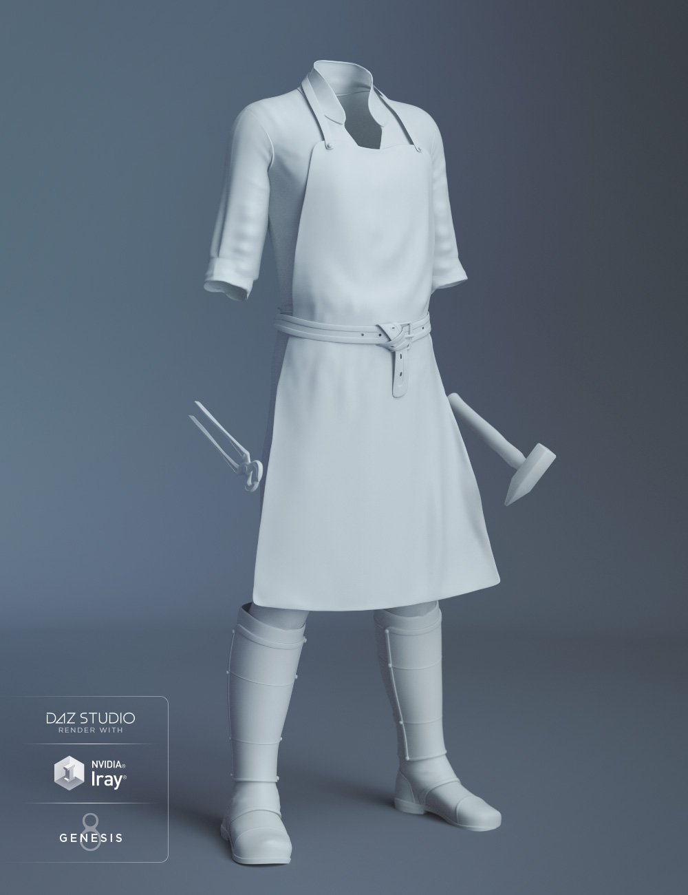 dForce Blacksmith Outfit for Genesis 8 Male(s) dForce Blacksmith Outfit for Genesis 8 Male(s) by: Barbara BrundonMely3DUmblefugly, 3D Models by Daz 3D