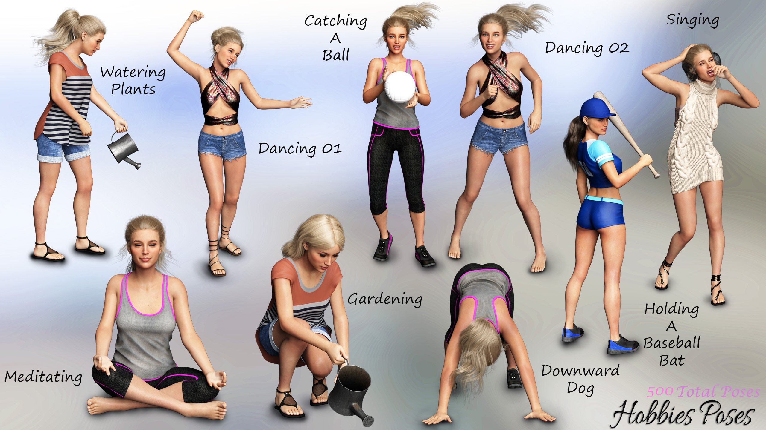 iG 100 Must Have Poses for Genesis 8 Female(s) by: i3D_LotusValery3D, 3D Models by Daz 3D