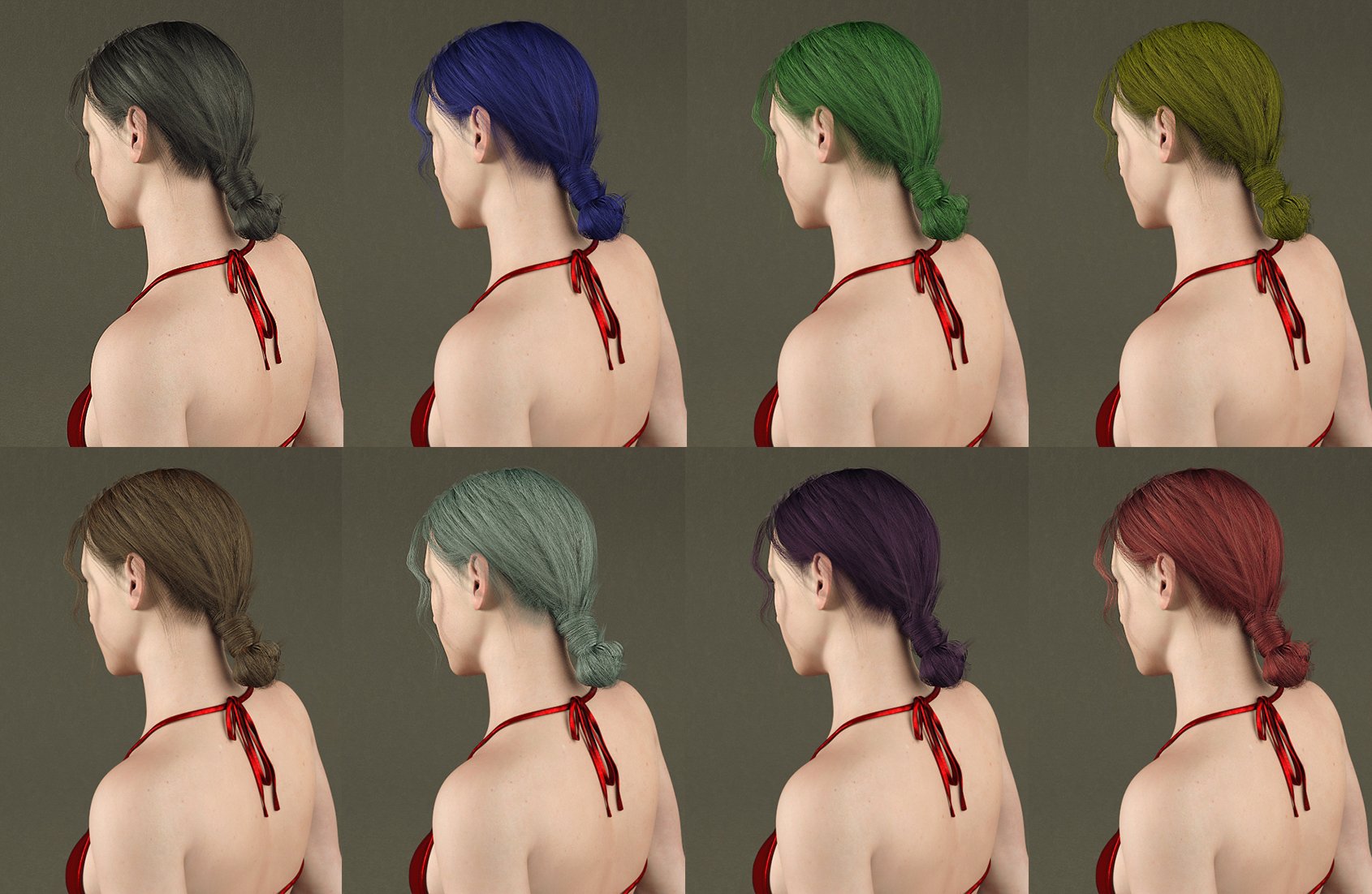 Sprite's Leisure Hair for Genesis 8 Female(s) by: Sprite, 3D Models by Daz 3D