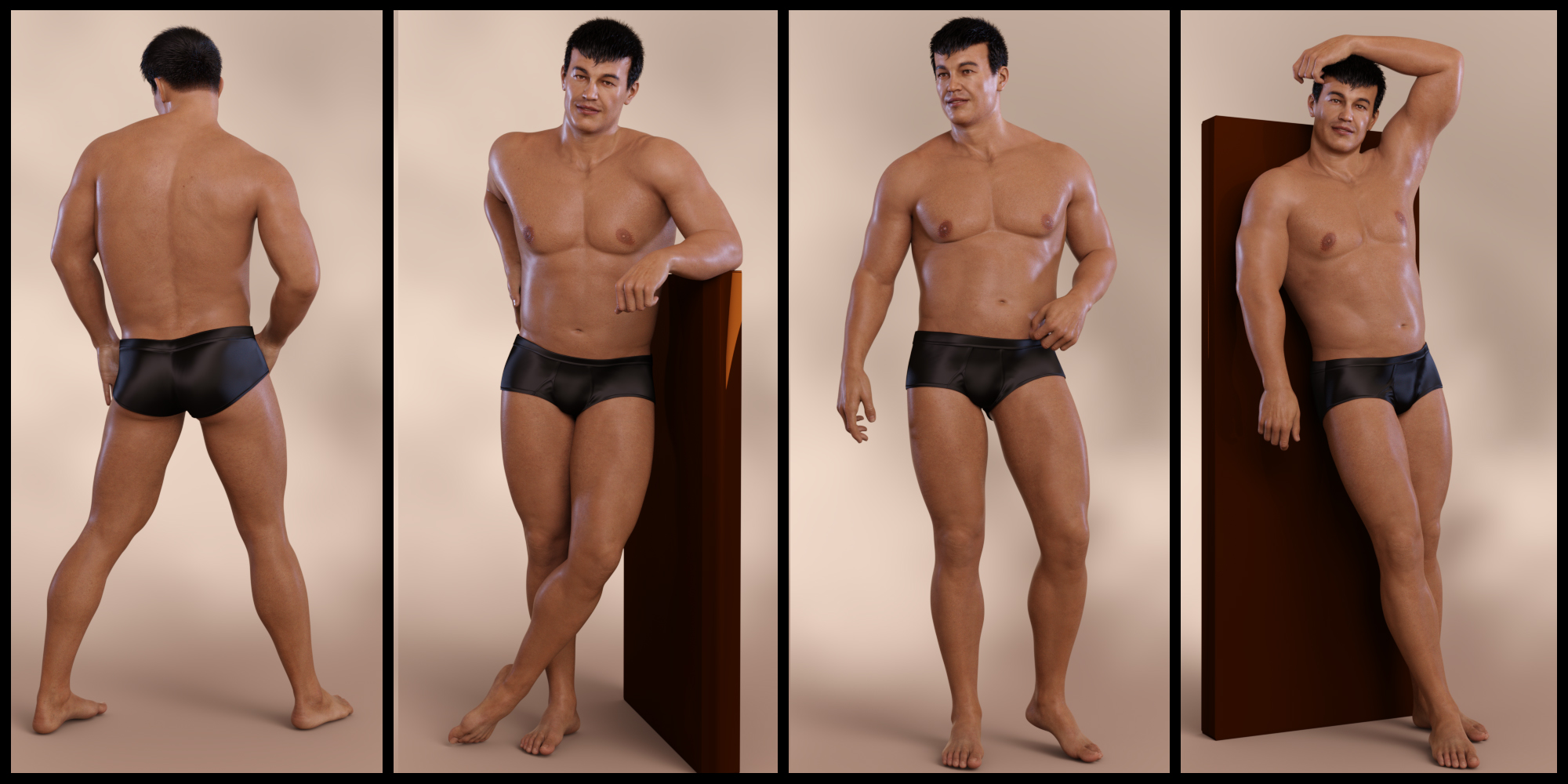 Casual Poses for Vladimir 8 and Genesis 8 Male by: lunchlady, 3D Models by Daz 3D