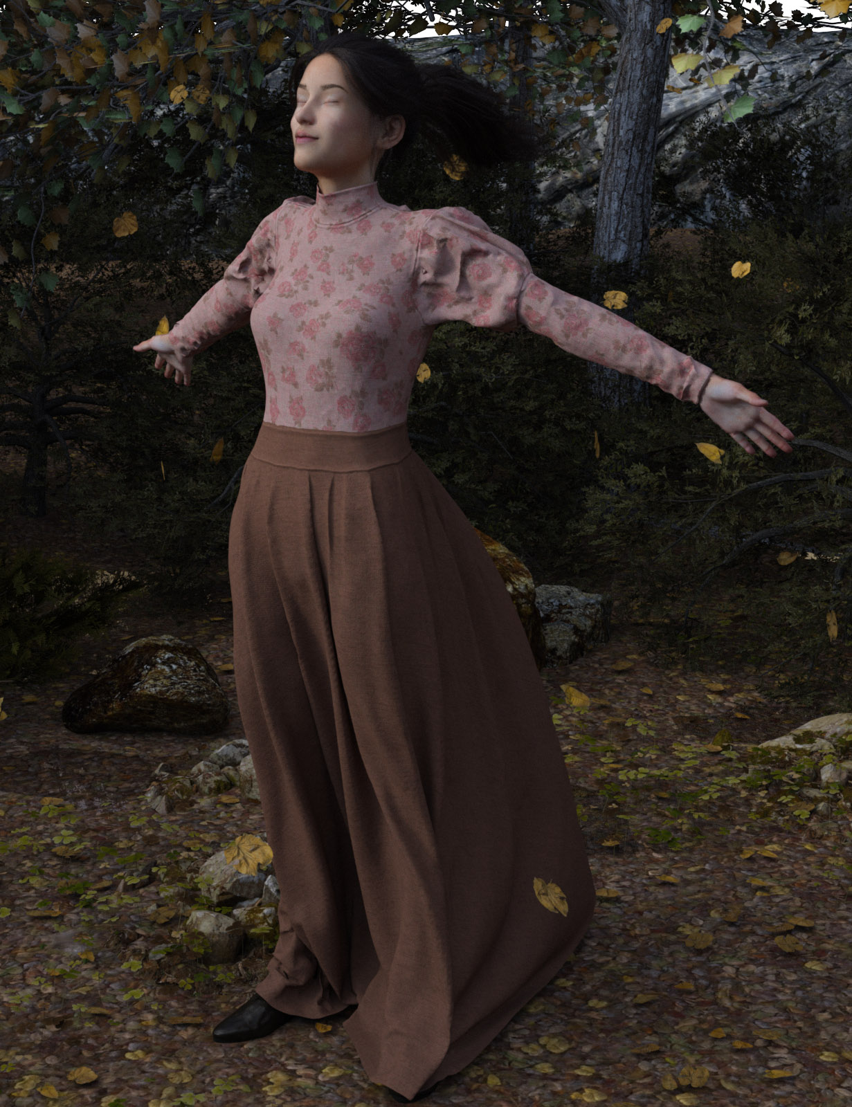 dForce Regal Dress for Genesis 8 Female(s) by: Oskarsson, 3D Models by Daz 3D