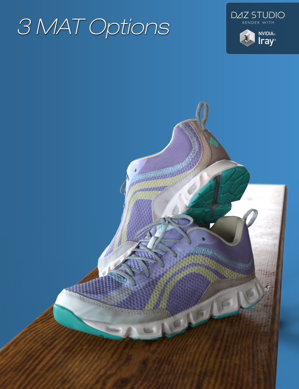 S3D Real Sneakers 4 for Genesis 3 and 8 Female(s) by: Slide3D, 3D Models by Daz 3D