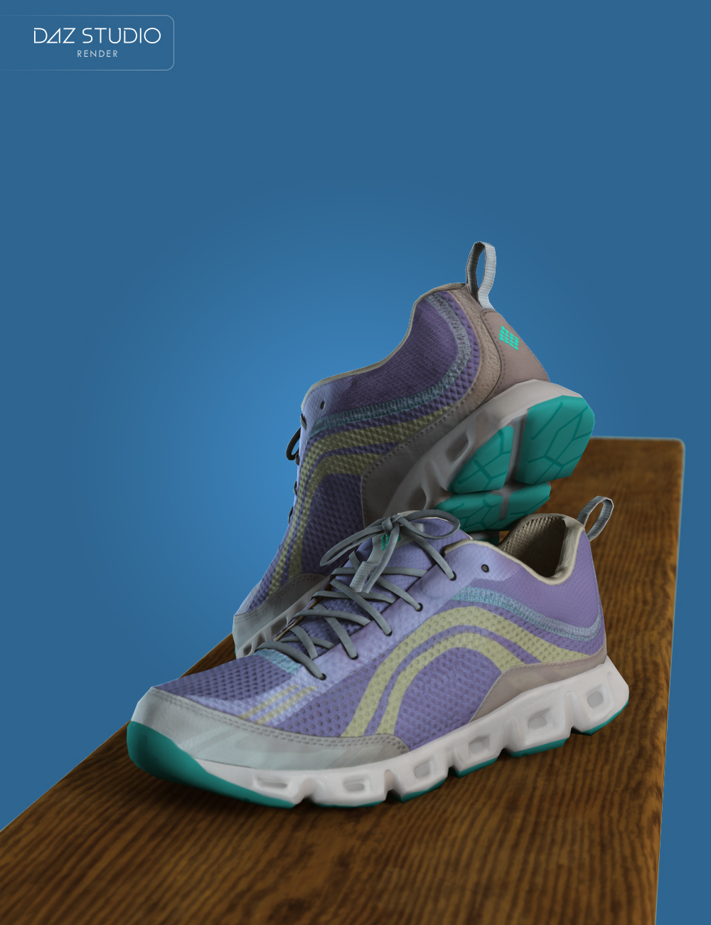 S3D Real Sneakers 4 for Genesis 3 and 8 Female(s) by: Slide3D, 3D Models by Daz 3D